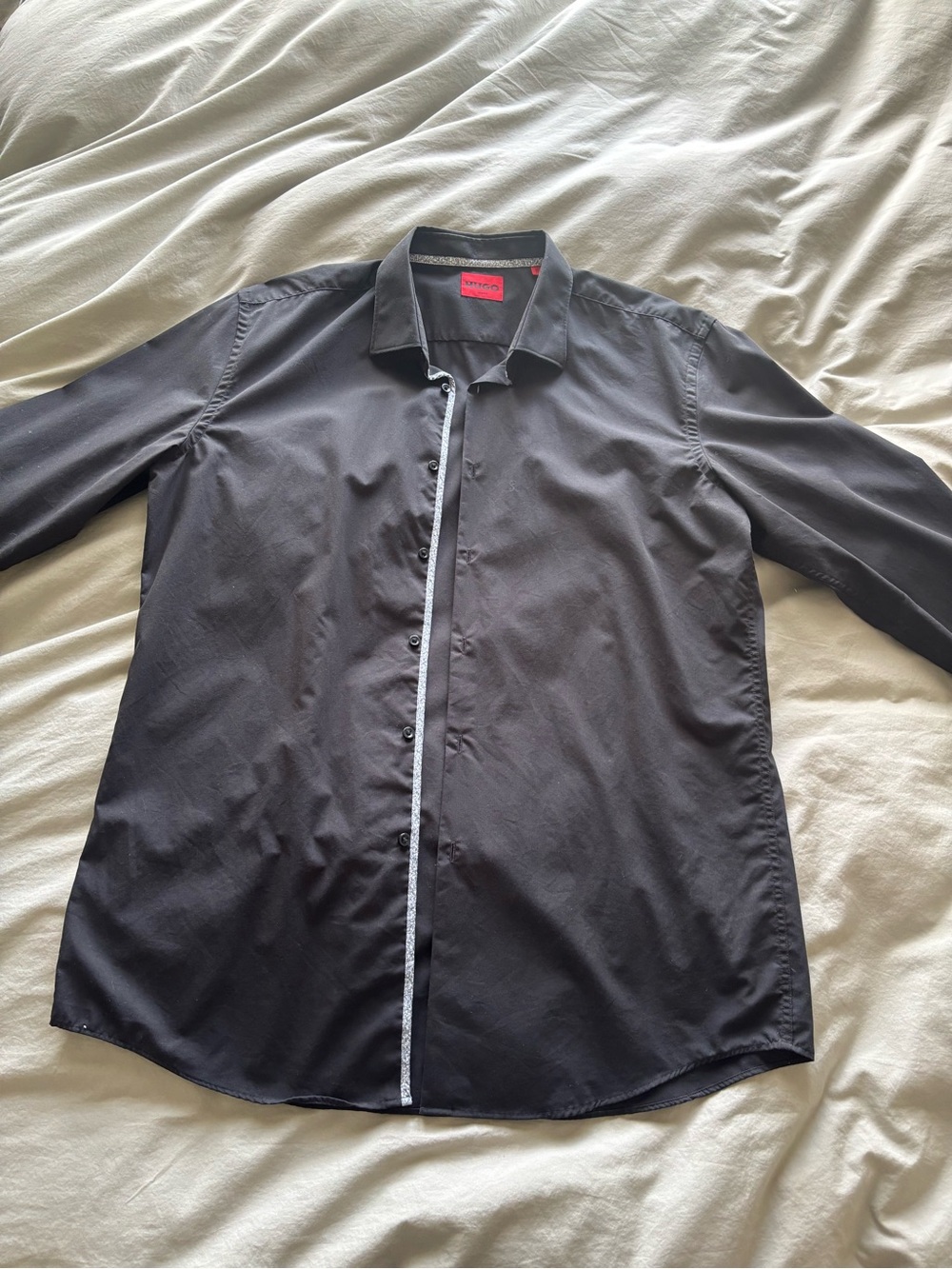 Hugo Boss black button up shirt
